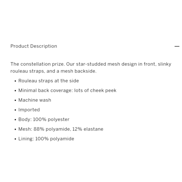 Victoria secret Starburst tanga panty size L - Picture 8 of 8